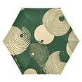 thumbnail image 1 of FORMRS Travel Umbrella Folding Auto Open Close Windproof Rain UV Protection, Beige Abstract, 1 of 8