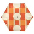 thumbnail image 1 of FORMRS Travel Umbrella Folding Auto Open Close Windproof Rain UV Protection, Beige Geometric Circles, 1 of 8