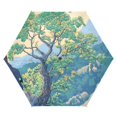 thumbnail image 1 of FORMRS Travel Umbrella Folding Auto Open Close Windproof Rain UV Protection, Beige Tree, 1 of 8