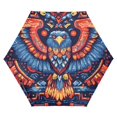 thumbnail image 1 of FORMRS Travel Umbrella Folding Auto Open Close Windproof Rain UV Protection, Blue Abstract Eagle, 1 of 8