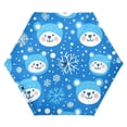 thumbnail image 1 of FORMRS Travel Umbrella Folding Auto Open Close Windproof Rain UV Protection, Blue Bears, 1 of 8