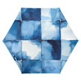 thumbnail image 1 of FORMRS Travel Umbrella Folding Auto Open Close Windproof Rain UV Protection, Blue Pattern, 1 of 8