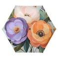 thumbnail image 1 of FORMRS Travel Umbrella Folding Auto Open Close Windproof Rain UV Protection, Bright Flowers, 1 of 8