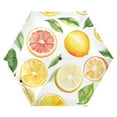 thumbnail image 1 of FORMRS Travel Umbrella Folding Auto Open Close Windproof Rain UV Protection, Candy Lemon, 1 of 8