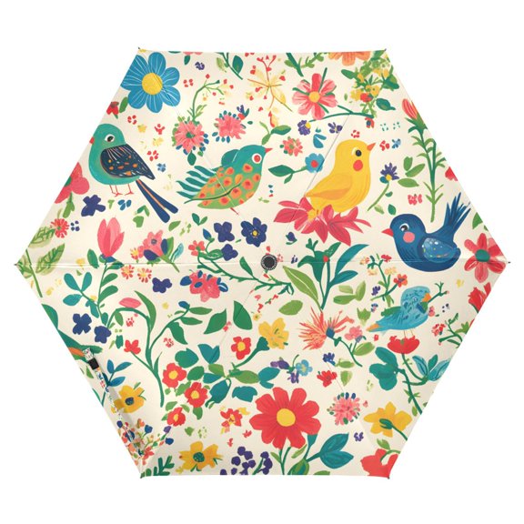 FORMRS Travel Umbrella Folding Auto Open Close Windproof Rain UV Protection, Cartoon Animals