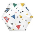 thumbnail image 1 of FORMRS Travel Umbrella Folding Auto Open Close Windproof Rain UV Protection, Colorful Geometric, 1 of 8