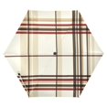 thumbnail image 1 of FORMRS Travel Umbrella Folding Auto Open Close Windproof Rain UV Protection, Cream Plaid, 1 of 8