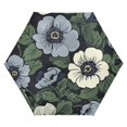thumbnail image 1 of FORMRS Travel Umbrella Folding Auto Open Close Windproof Rain UV Protection, Dark Floral, 1 of 8
