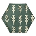 thumbnail image 1 of FORMRS Travel Umbrella Folding Auto Open Close Windproof Rain UV Protection, Dark Green Leaves, 1 of 8