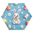 thumbnail image 1 of FORMRS Travel Umbrella Folding Auto Open Close Windproof Rain UV Protection, Easter Bunny Pattern, 1 of 8