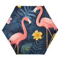 thumbnail image 1 of FORMRS Travel Umbrella Folding Auto Open Close Windproof Rain UV Protection, Floral Flamingo, 1 of 8