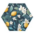 thumbnail image 1 of FORMRS Travel Umbrella Folding Auto Open Close Windproof Rain UV Protection, Floral Lemon, 1 of 8
