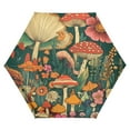thumbnail image 1 of FORMRS Travel Umbrella Folding Auto Open Close Windproof Rain UV Protection, Floral Mushroom, 1 of 8