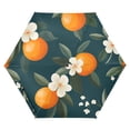 thumbnail image 1 of FORMRS Travel Umbrella Folding Auto Open Close Windproof Rain UV Protection, Floral Oranges, 1 of 8
