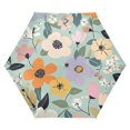 thumbnail image 1 of FORMRS Travel Umbrella Folding Auto Open Close Windproof Rain UV Protection, Floral Pattern, 1 of 8
