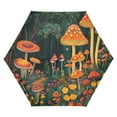 thumbnail image 1 of FORMRS Travel Umbrella Folding Auto Open Close Windproof Rain UV Protection, Forest Mushroom, 1 of 8