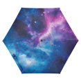 thumbnail image 1 of FORMRS Travel Umbrella Folding Auto Open Close Windproof Rain UV Protection, Galaxy Pattern, 1 of 8