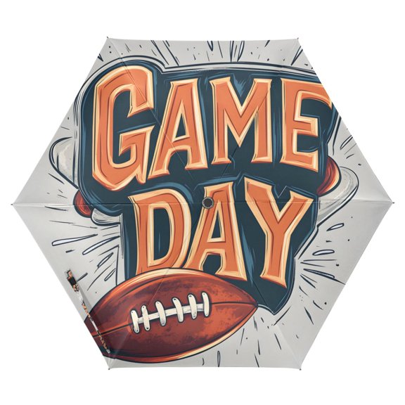 FORMRS Travel Umbrella Folding Auto Open Close Windproof Rain UV Protection, Game Day