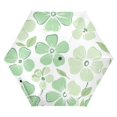 thumbnail image 1 of FORMRS Travel Umbrella Folding Auto Open Close Windproof Rain UV Protection, Green Floral, 1 of 8