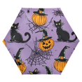 thumbnail image 1 of FORMRS Travel Umbrella Folding Auto Open Close Windproof Rain UV Protection, Halloween Pumpkin, 1 of 8