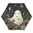 thumbnail image 1 of FORMRS Travel Umbrella Folding Auto Open Close Windproof Rain UV Protection, Happy Ghost, 1 of 8