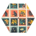 thumbnail image 1 of FORMRS Travel Umbrella Folding Auto Open Close Windproof Rain UV Protection, Jungle Stamp, 1 of 8