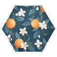 thumbnail image 1 of FORMRS Travel Umbrella Folding Auto Open Close Windproof Rain UV Protection, Oranges Pattern, 1 of 8