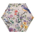 thumbnail image 1 of FORMRS Travel Umbrella Folding Auto Open Close Windproof Rain UV Protection, Purple Floral Pattern, 1 of 8