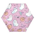 thumbnail image 1 of FORMRS Travel Umbrella Folding Auto Open Close Windproof Rain UV Protection, Purple Halloween, 1 of 8