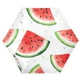 thumbnail image 1 of FORMRS Travel Umbrella Folding Auto Open Close Windproof Rain UV Protection, Red Watermelon, 1 of 8