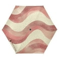 thumbnail image 1 of FORMRS Travel Umbrella Folding Auto Open Close Windproof Rain UV Protection, Soft Pink Pattern, 1 of 8