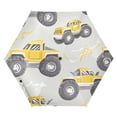 thumbnail image 1 of FORMRS Travel Umbrella Folding Auto Open Close Windproof Rain UV Protection, Trucks Pattern, 1 of 8