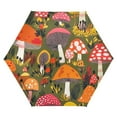 thumbnail image 1 of FORMRS Travel Umbrella Folding Auto Open Close Windproof Rain UV Protection, Vibrant Mushroom, 1 of 8