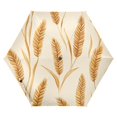 thumbnail image 1 of FORMRS Travel Umbrella Folding Auto Open Close Windproof Rain UV Protection, Wheat Ears Pattern, 1 of 8