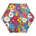 thumbnail image 1 of FORMRS Travel Umbrella Folding Auto Open Close Windproof Rain UV Protection, Whimsical Floral, 1 of 8