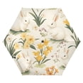 thumbnail image 1 of FORMRS Travel Umbrella Folding Auto Open Close Windproof Rain UV Protection, White Rabbits, 1 of 8