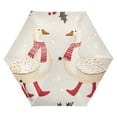 thumbnail image 1 of FORMRS Travel Umbrella Folding Auto Open Close Windproof Rain UV Protection, Winter Geese, 1 of 8