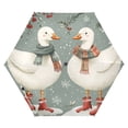 thumbnail image 1 of FORMRS Travel Umbrella Folding Auto Open Close Windproof Rain UV Protection, Winter Goose Scarves, 1 of 8
