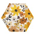 thumbnail image 1 of FORMRS Travel Umbrella Folding Auto Open Close Windproof Rain UV Protection, Yellow Flowers, 1 of 8