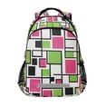 thumbnail image 1 of FORMRS Unisex Backpack Elementary School Travel Bookbag with Reflective Stripes, Abstract Geometric, 1 of 7
