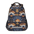 thumbnail image 1 of FORMRS Unisex Backpack Elementary School Travel Bookbag with Reflective Stripes, Art Geometric Pattern, 1 of 7