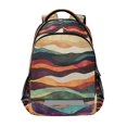 thumbnail image 1 of FORMRS Kids School Backpack Elementary Student Unisex Travel Bookbag with Reflective Stripes, Artistic Desert Pattern, 1 of 7