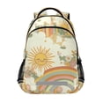 thumbnail image 1 of FORMRS Kids School Backpack Elementary Student Unisex Travel Bookbag with Reflective Stripes, Beige Clouds, 1 of 7