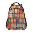 thumbnail image 1 of FORMRS Kids School Backpack Elementary Student Unisex Travel Bookbag with Reflective Stripes, Beige Jar, 1 of 7