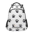 thumbnail image 1 of FORMRS Kids School Backpack Elementary Student Unisex Travel Bookbag with Reflective Stripes, Black Cartoon Cat Paw, 1 of 7