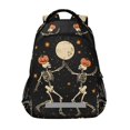 thumbnail image 1 of FORMRS Kids School Backpack Elementary Student Unisex Travel Bookbag with Reflective Stripes, Black Halloween Dancing, 1 of 7