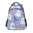 thumbnail image 1 of FORMRS Unisex Backpack Elementary School Travel Bookbag with Reflective Stripes, Blue Halloween, 1 of 7