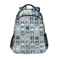 thumbnail image 1 of FORMRS Kids School Backpack Elementary Student Unisex Travel Bookbag with Reflective Stripes, Cartoon Cute Cat, 1 of 7