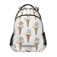 thumbnail image 1 of FORMRS Kids School Backpack Elementary Student Unisex Travel Bookbag with Reflective Stripes, Cartoon Ice Cream Pattern, 1 of 7