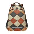 thumbnail image 1 of FORMRS Kids School Backpack Elementary Student Unisex Travel Bookbag with Reflective Stripes, Checkered Pattern, 1 of 7
